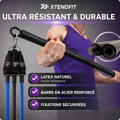 Kit de musculation avec élastiques de résistance