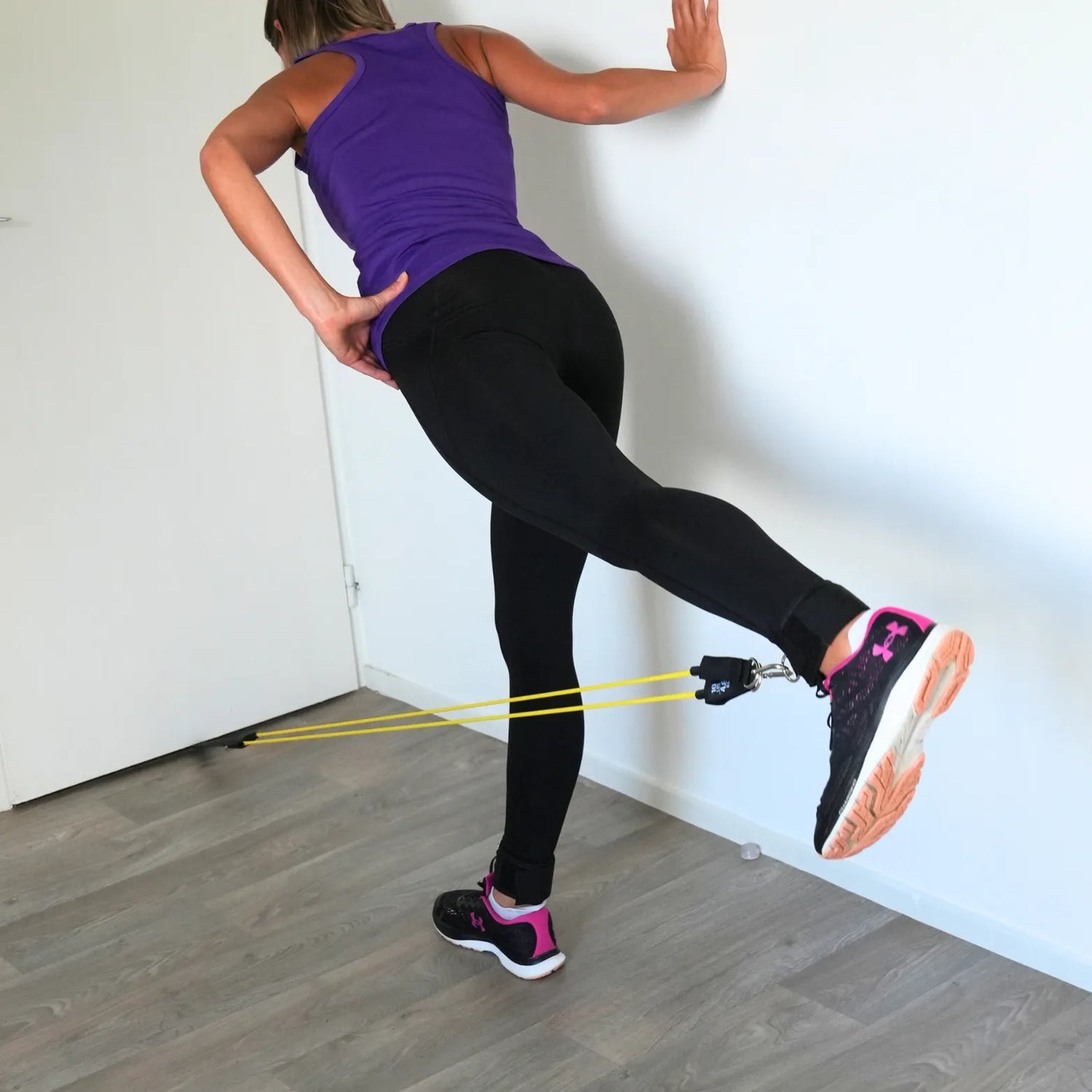 Travail des fessiers en donkey kick avec kit Xtendfit