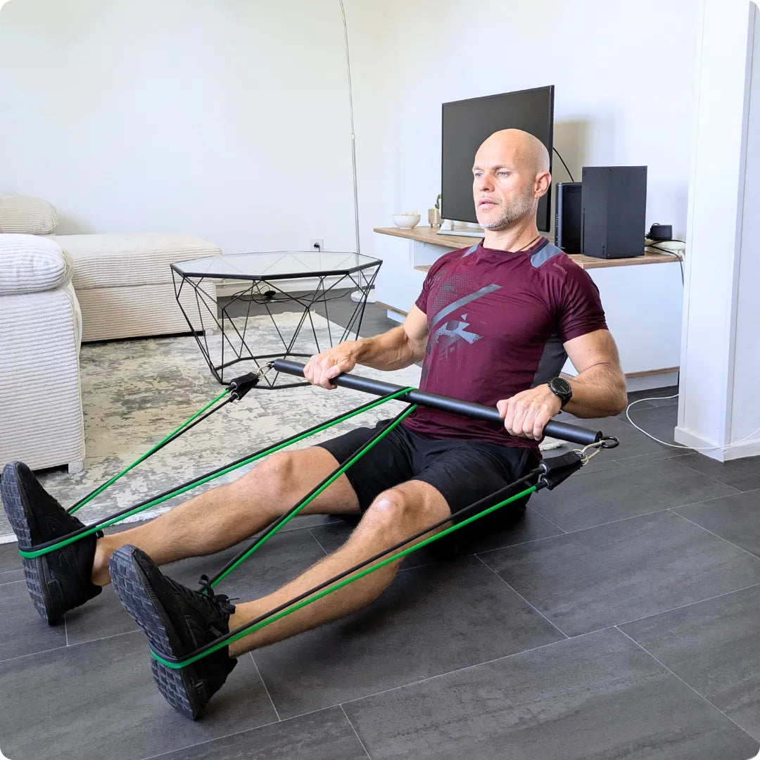 Travail du dos en tirage horizontal avec kit Xtendfit